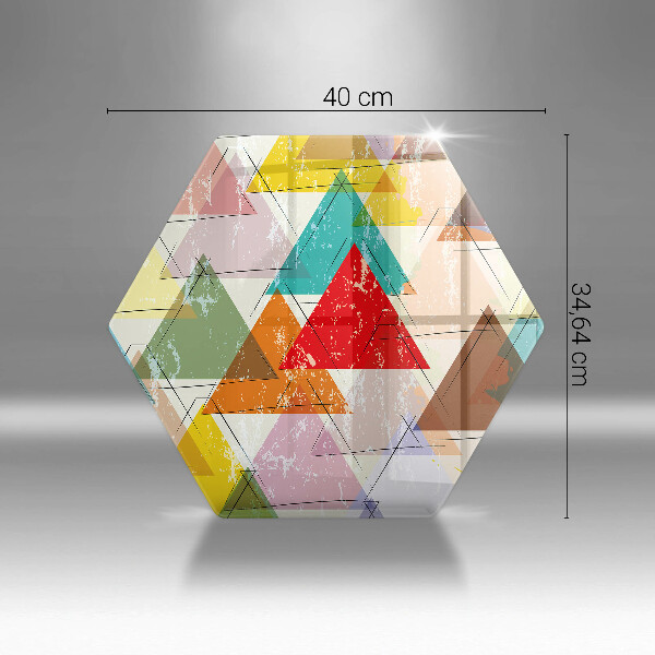 Tábua para corte Triângulos pintados