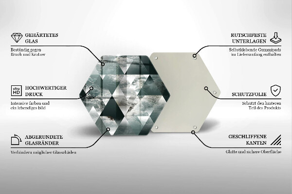 Tábua corte Triângulos e água