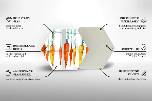 Tábua de corte Ilustração de cenoura