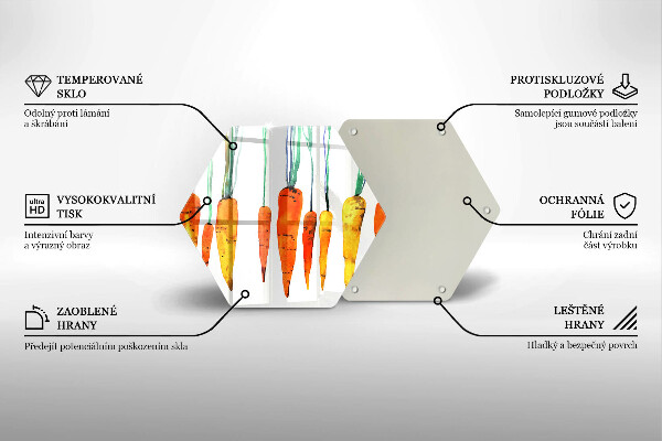 Tábua de corte Ilustração de cenoura
