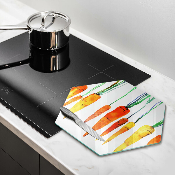 Tábua de corte Ilustração de cenoura