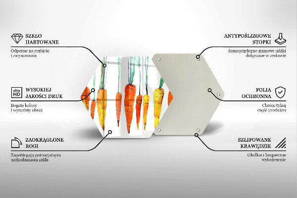Tábua de corte Ilustração de cenoura