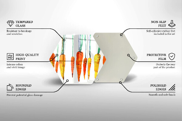 Tábua de corte Ilustração de cenoura
