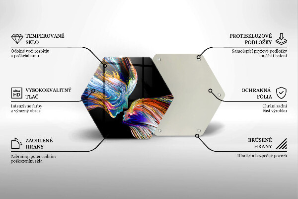 Tábua cozinha Beijo abstrato