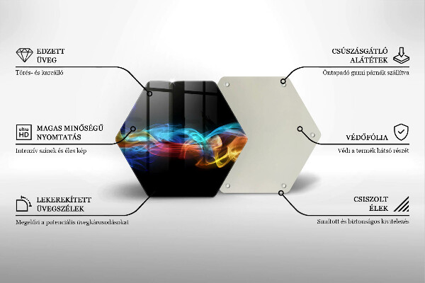 Tábua de cortar Fumaça colorida