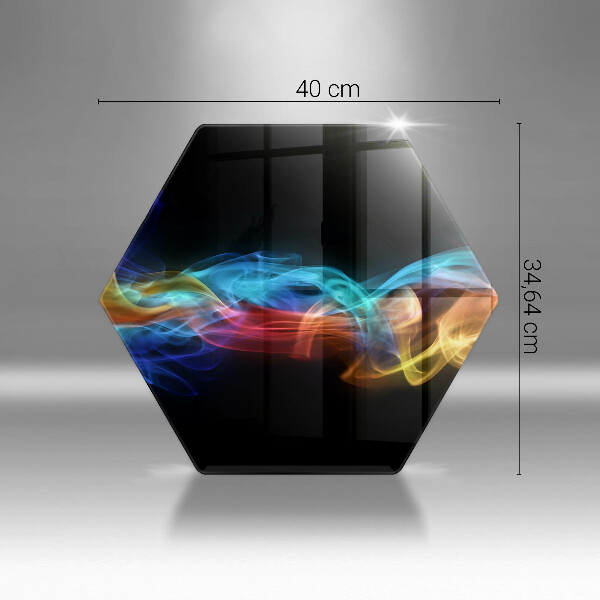 Tábua de cortar Fumaça colorida