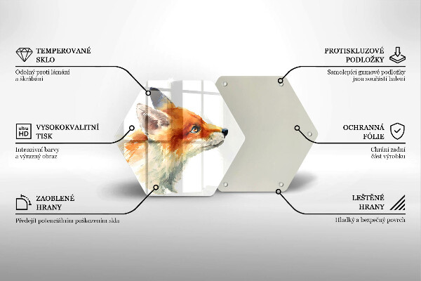 Tábua de cortar alimentos Raposa pintada
