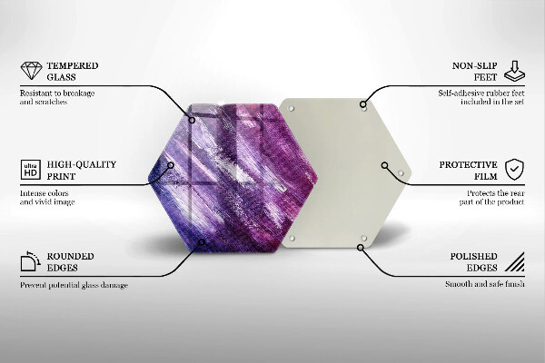 Tábua para cozinha Abstração de tinta
