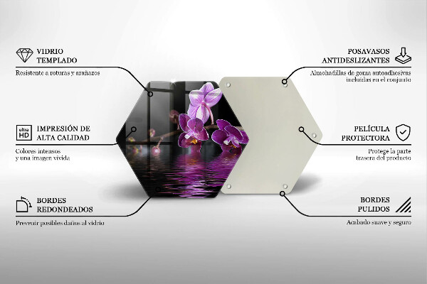 Tábua para cozinha Água Zen de Orquídea