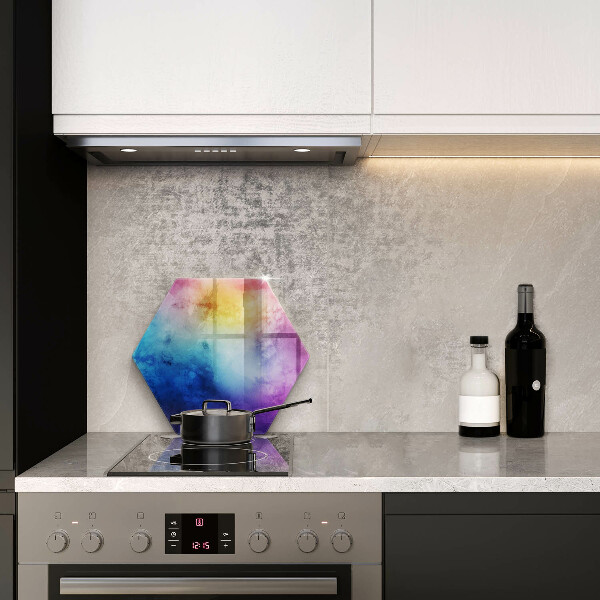 Tábua de corte Manchas de aquarela de arco-íris