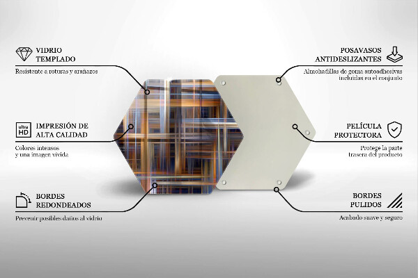 Tábua para corte Linhas de pintura abstratas