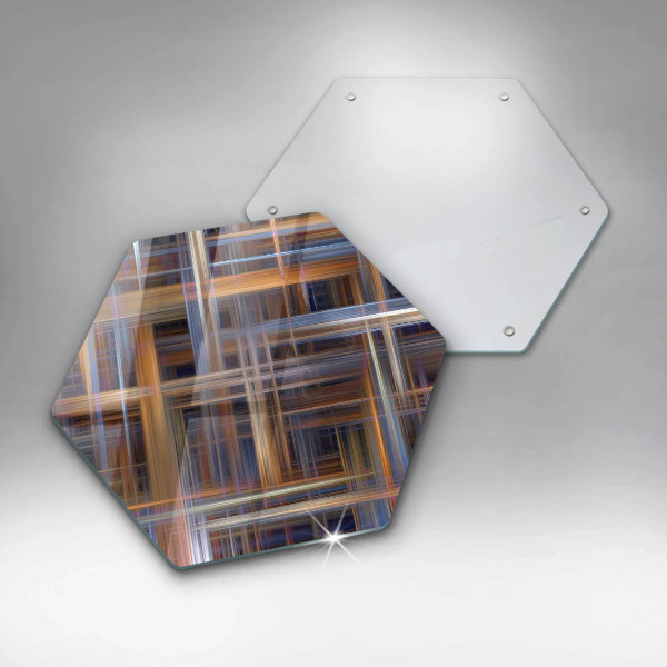 Tábua para corte Linhas de pintura abstratas