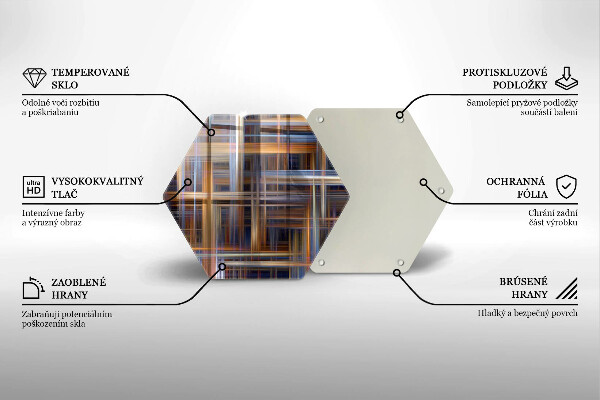 Tábua para corte Linhas de pintura abstratas