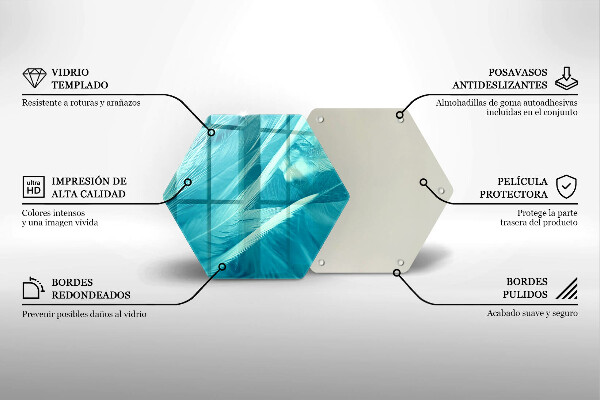Tábua de cortar alimentos Penas delicadas