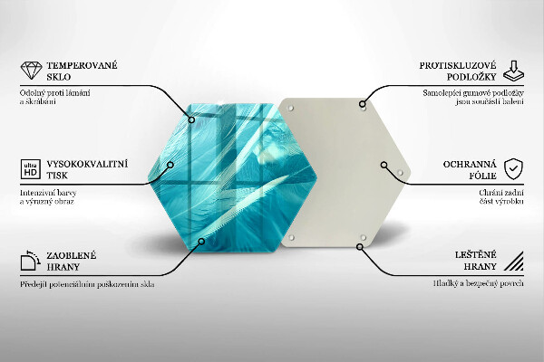 Tábua de cortar alimentos Penas delicadas