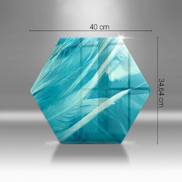 Tábua de cortar alimentos Penas delicadas