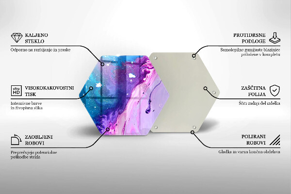 Tábua para cozinha Tinta abstrata
