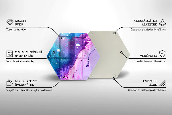 Tábua para cozinha Tinta abstrata