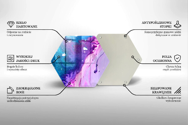 Tábua para cozinha Tinta abstrata