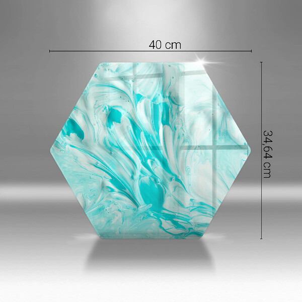 Tábua de vidro Tintas abstratas