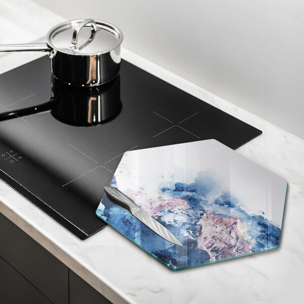 Tábua de corte Montanhas pintadas abstratamente