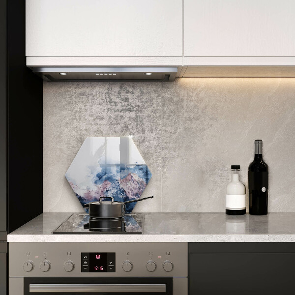 Tábua de corte Montanhas pintadas abstratamente