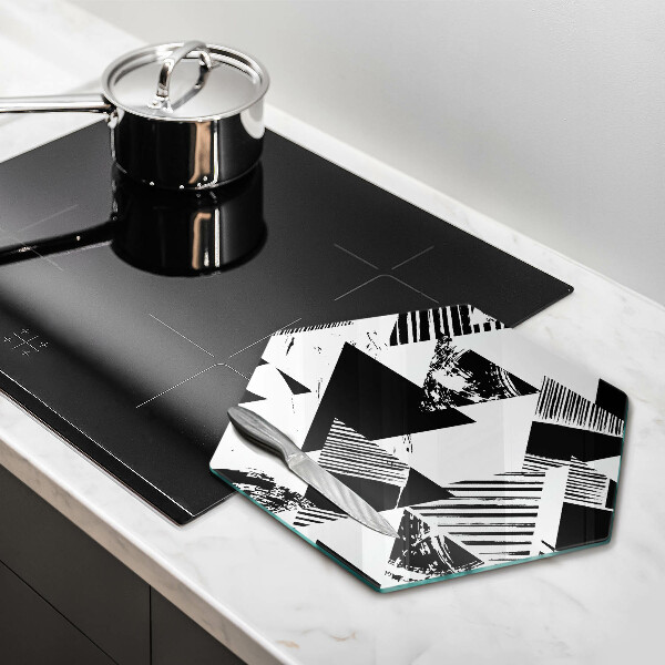 Tábua de vidro Triângulos geométricos