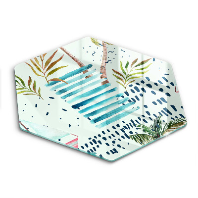 Tábua de vidro Ilustrações de férias