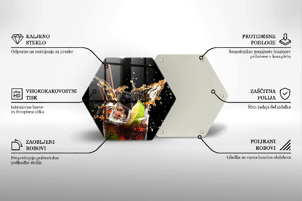 Tábua de cortar alimentos Beber com gelo