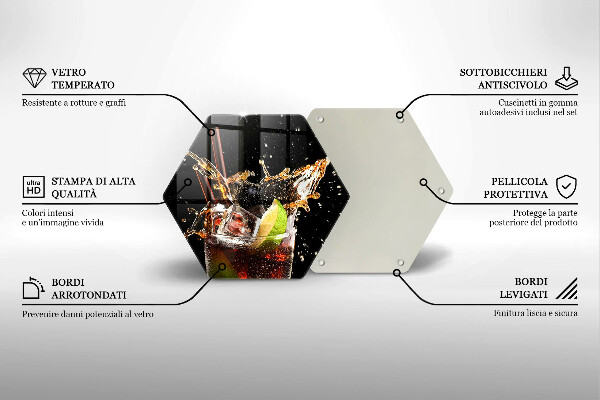 Tábua de cortar alimentos Beber com gelo