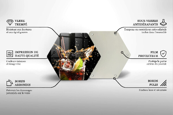 Tábua de cortar alimentos Beber com gelo