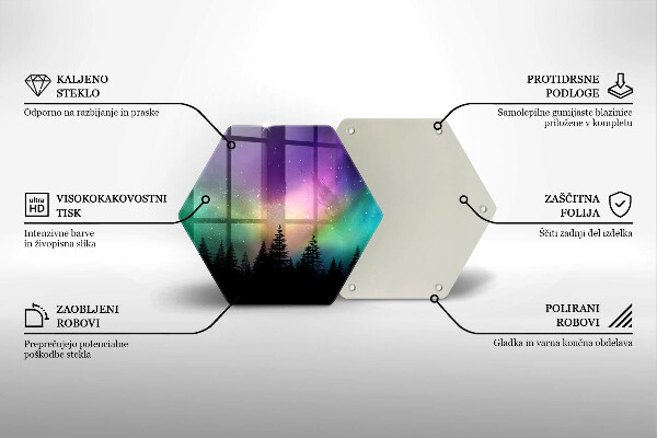 Tábua de cortar alimentos Aurora Boreal e Floresta