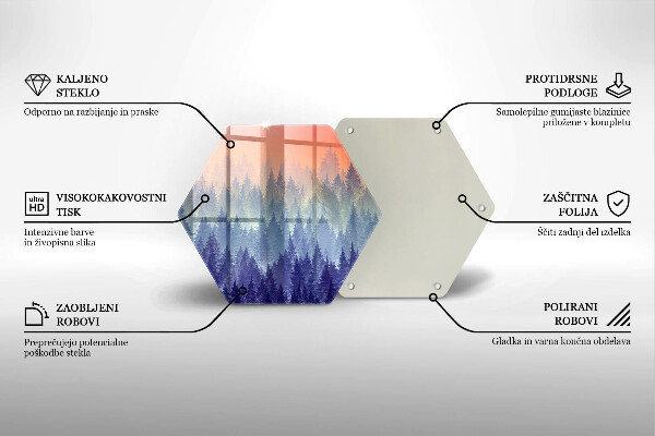 Tábua corte Floresta ao pôr do sol