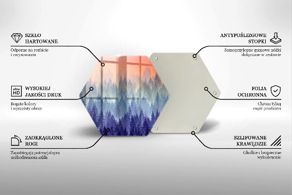 Tábua corte Floresta ao pôr do sol
