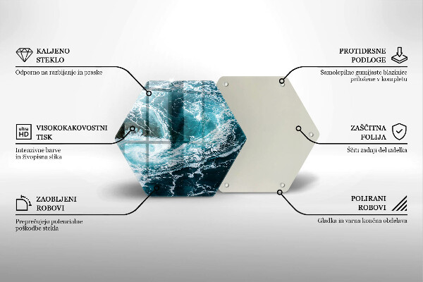 Tábua de cortar Ondas espumosas de água