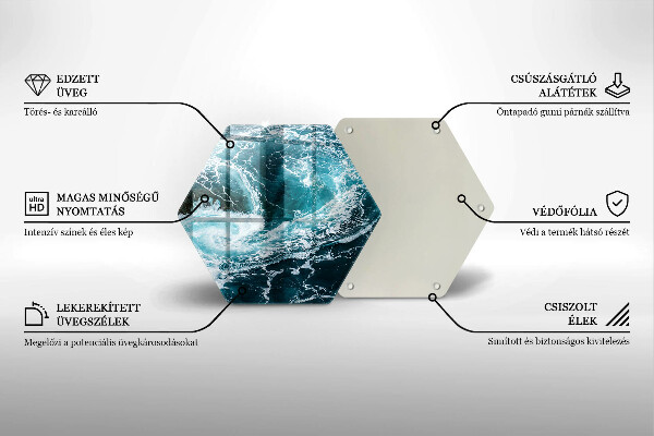 Tábua de cortar Ondas espumosas de água