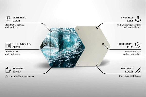 Tábua de cortar Ondas espumosas de água