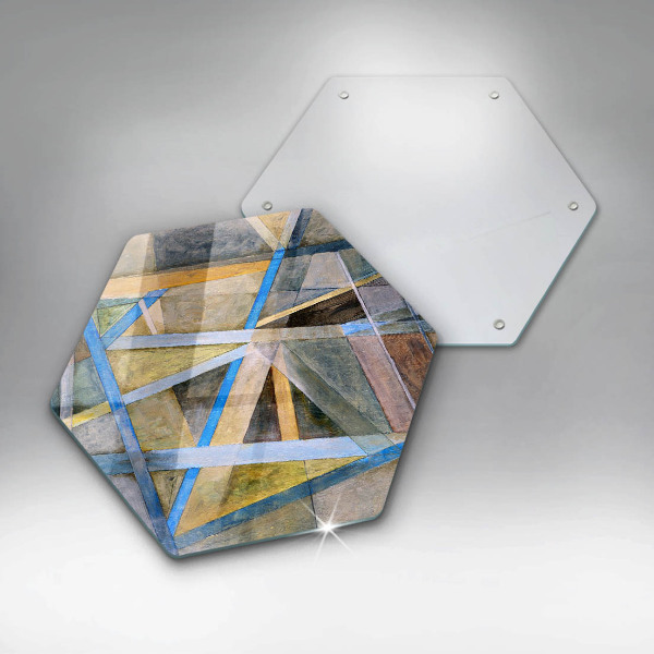 Tábua de cortar Linhas Pintadas Abstração