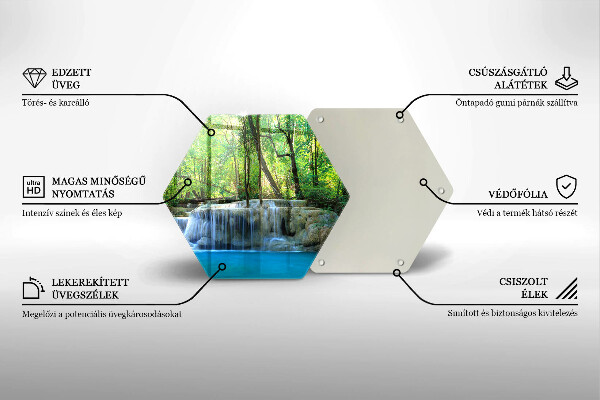 Tábua para cozinha Cachoeira na floresta