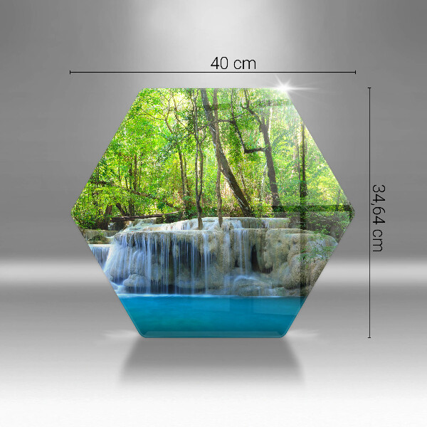 Tábua para cozinha Cachoeira na floresta