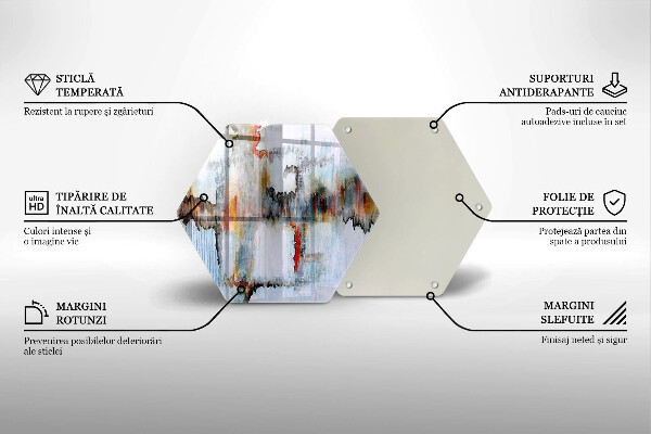 Tábua para corte Tintas abstratas