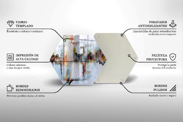 Tábua para corte Tintas abstratas