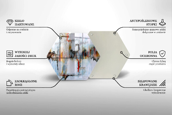 Tábua para corte Tintas abstratas