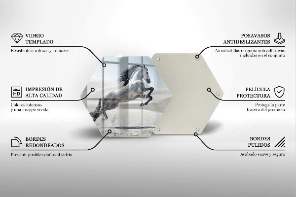 Tábua cozinha Cavalo branco corcel