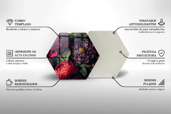 Tábua de cortar Lindas flores