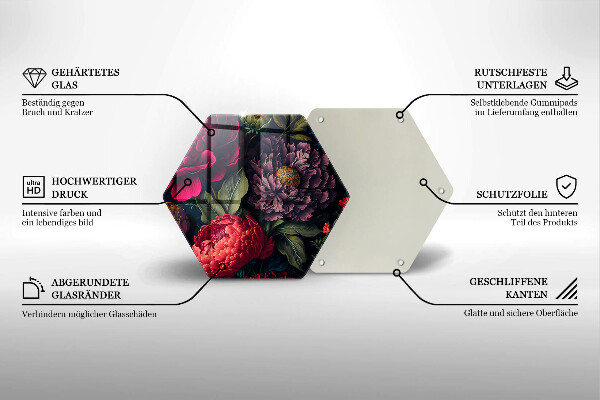 Tábua de cortar Lindas flores