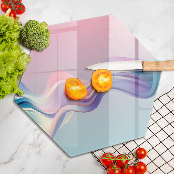Tábua para cozinha abstração pastel