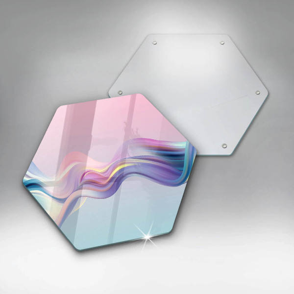 Tábua para cozinha abstração pastel