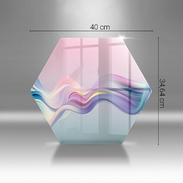 Tábua para cozinha abstração pastel