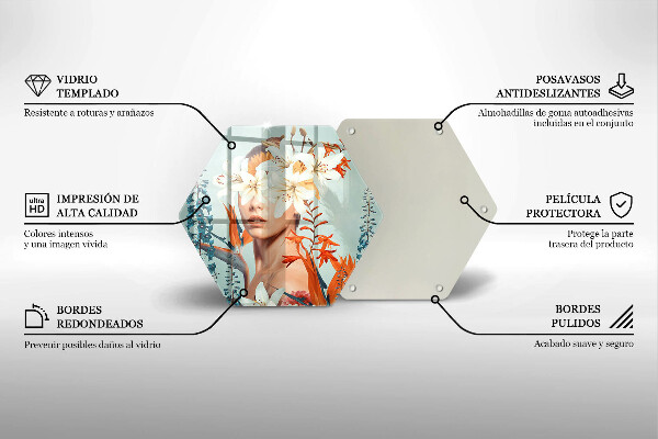 Tábua de corte Mulher em Flores